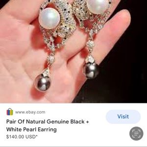 Beautiful chandelier pearl jaguar dramatic bridal earrings